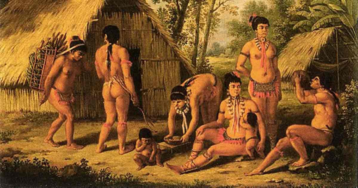 A Family of Carib natives drawn from life, by Agostino Brunias. Source: Public Domain